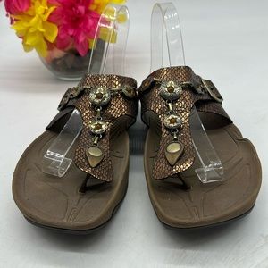 Earth Jewel Copper Thong Sandal Size 9 MCS5361G